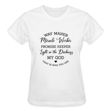 Load image into Gallery viewer, WAYMAKER MIRACLE WORKER T-SHIRT - white
