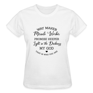 WAYMAKER MIRACLE WORKER T-SHIRT - white