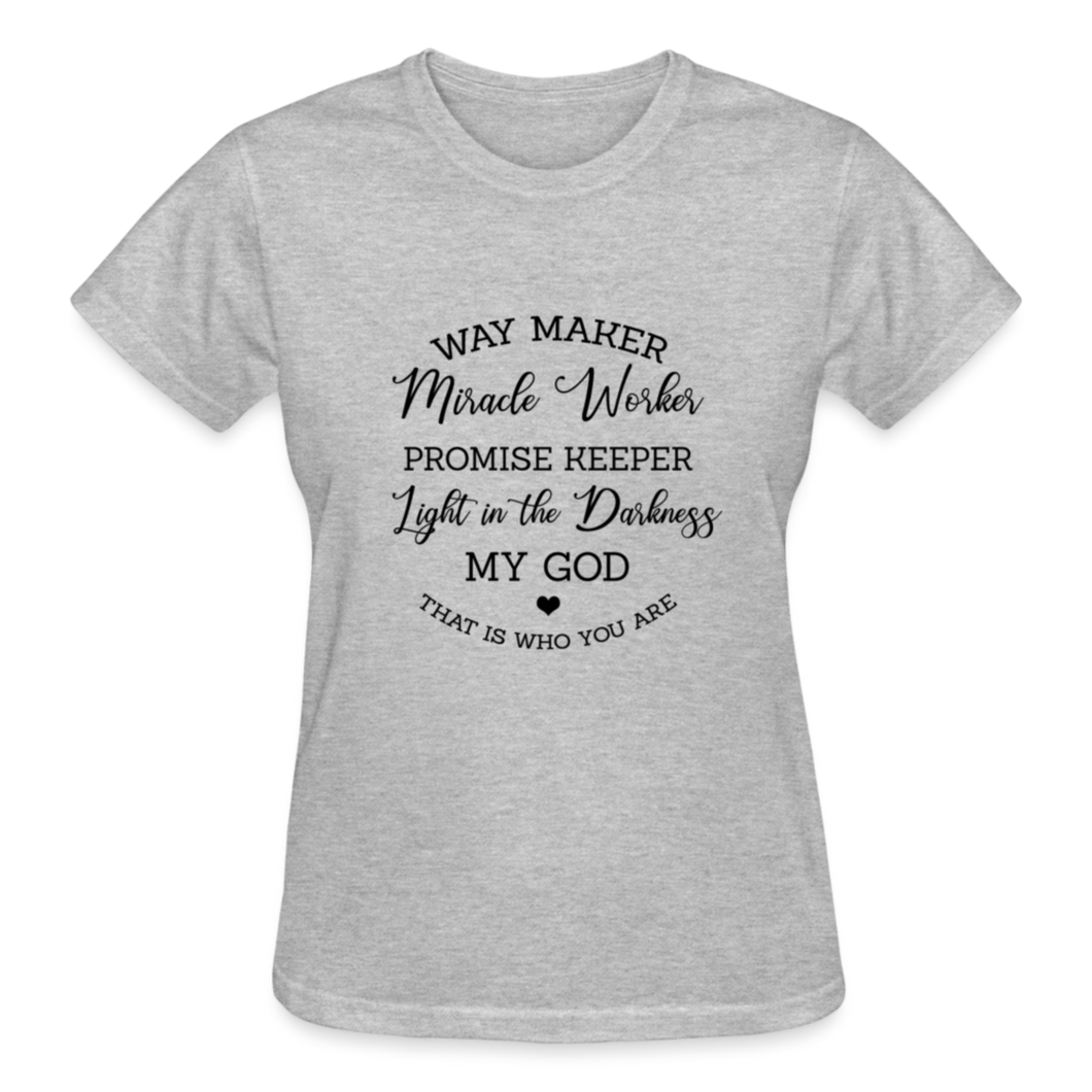 WAYMAKER MIRACLE WORKER T-SHIRT - heather gray