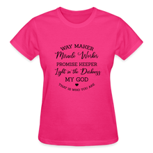 Load image into Gallery viewer, WAYMAKER MIRACLE WORKER T-SHIRT - fuchsia
