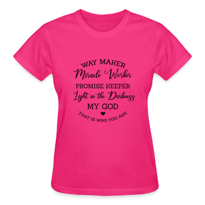 WAYMAKER MIRACLE WORKER T-SHIRT - fuchsia