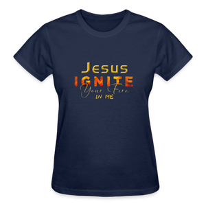 JESUS IGNITE YOUR FIRE IN ME - navy