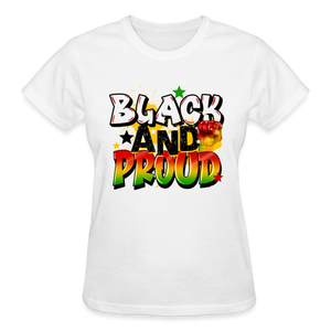 BLACK AND PROUD - white