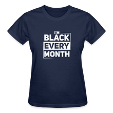 Load image into Gallery viewer, I&#39;M BLACK EVERY MONTH - navy
