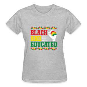 BLACK AND EDUCATED - heather gray