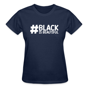 #BLACK IS BEAUTIFUL (WHT) - navy