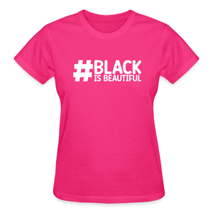 #BLACK IS BEAUTIFUL (WHT) - fuchsia