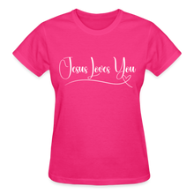 Load image into Gallery viewer, JESUS LOVES YOU - fuchsia

