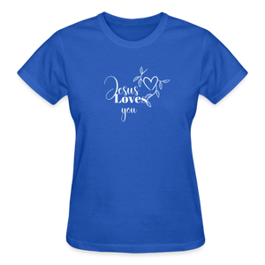 JESUS LOVES YOU - royal blue