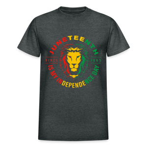 JUNETEENTH LION COLOR - deep heather