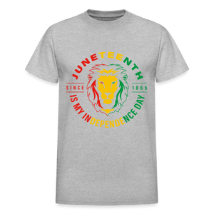 JUNETEENTH LION COLOR - heather gray