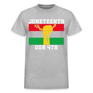 JUNETEENTH OUR 4TH - heather gray