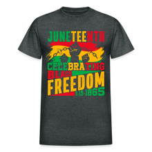 Load image into Gallery viewer, Gildan Ultra Cotton Adult JUNETEENTH CELEBRATING BLACK FREEDOM 6.19.1965-Shirt - deep heather
