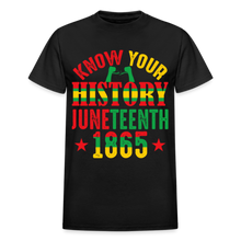 Load image into Gallery viewer, KNOW YOUR HISTORY JUNETEENTH 1865 - black
