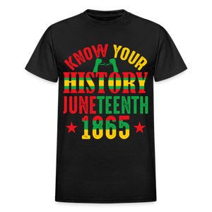 KNOW YOUR HISTORY JUNETEENTH 1865 - black