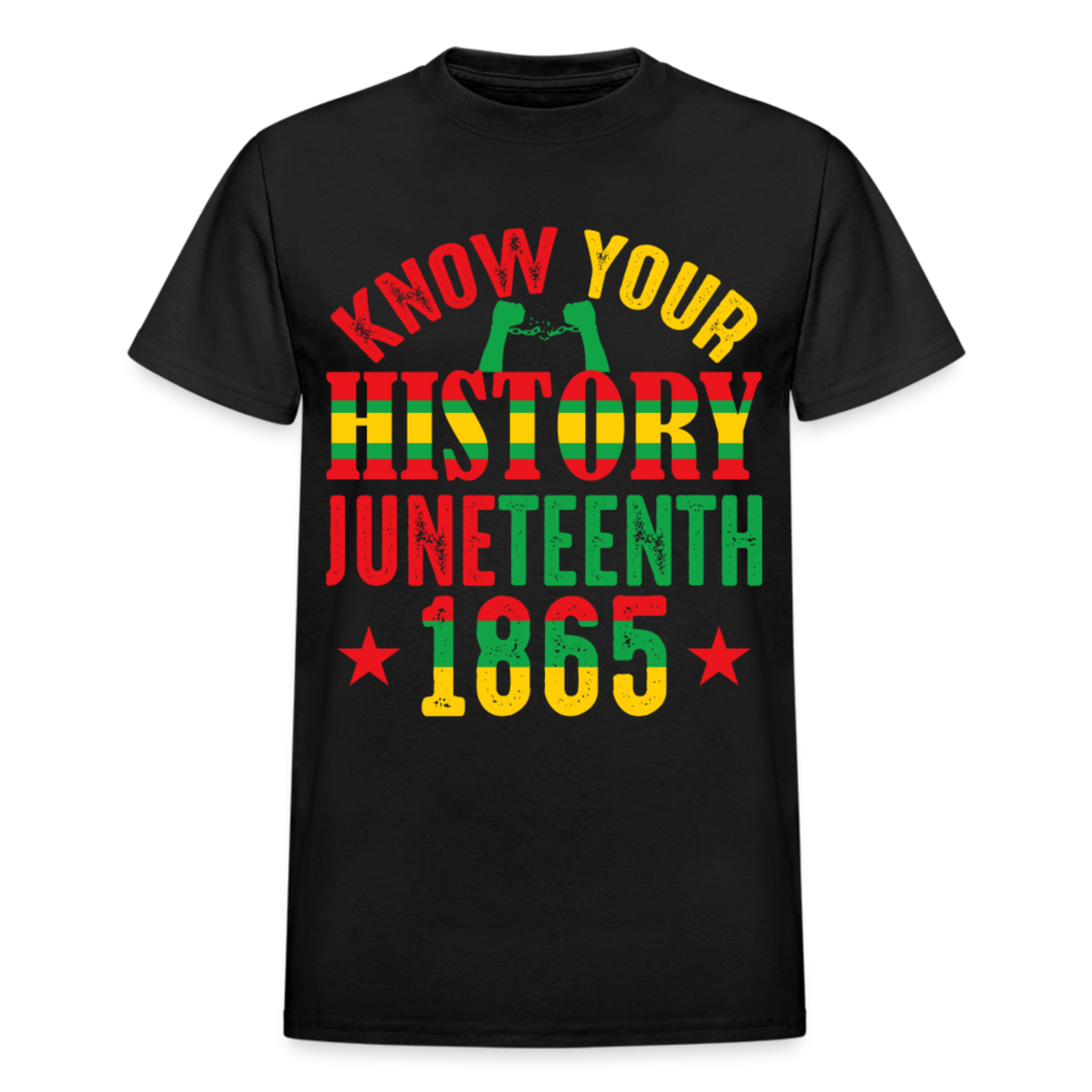 KNOW YOUR HISTORY JUNETEENTH 1865 - black