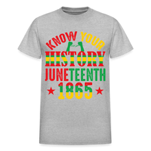 Load image into Gallery viewer, KNOW YOUR HISTORY JUNETEENTH 1865 - heather gray
