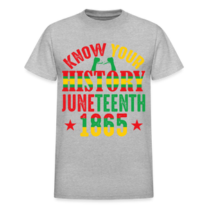 KNOW YOUR HISTORY JUNETEENTH 1865 - heather gray