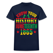 Load image into Gallery viewer, KNOW YOUR HISTORY JUNETEENTH 1865 - navy
