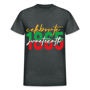 CELEBRATE JUNETEENTH 1865 WHITE - deep heather