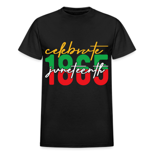 CELEBRATE JUNETEENTH 1865 WHITE - black