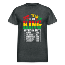 Load image into Gallery viewer, JUNE TEENTH BLACK KING NUTRITION FACTS - deep heather
