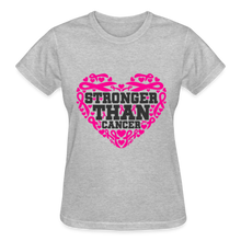 Load image into Gallery viewer, STRONGER THAN CANCER - heather gray
