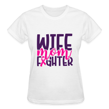Load image into Gallery viewer, WIFE MOM FIGHTER - white
