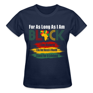 FOR AS LONG AS I AM BLACK - navy